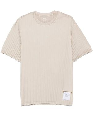 Satisfy Camiseta con parche del logo - Blanco