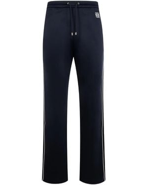 Loewe Side-Stripe Drawstring Pants - Blue