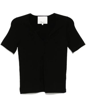 3.1 Phillip Lim Compact Rib Tee - Black