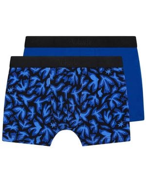 Aubade Bird-Print Boxer Shorts (Set Of Two) - Blue