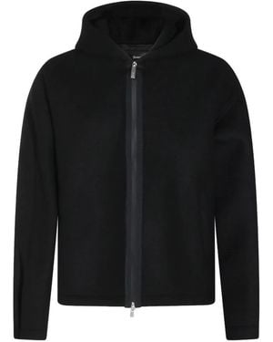 Laminar Hooded Zip-Up Jacket - Black
