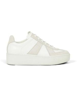 Maison Margiela Replica Platform-Sole Trainers - White