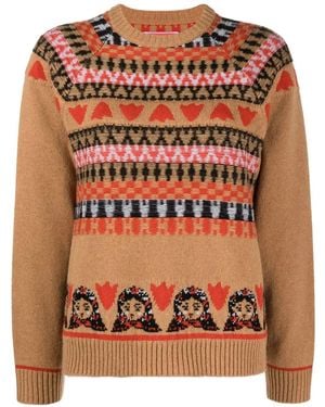 La DoubleJ Maiden Wool Sweater - Brown