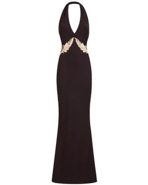 La Petite Robe Di Chiara Boni Halterneck Maxi Dress - White