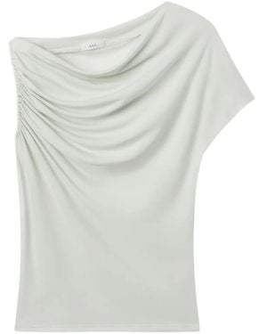 A.L.C. Draped One-Shoulder Tee - White