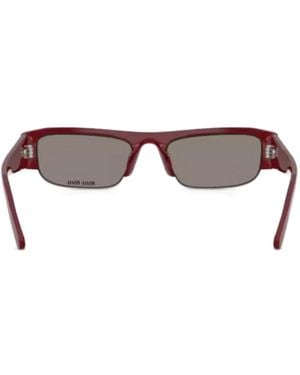 Miu Miu Occhiali Da Sole Squadrati - Marrone