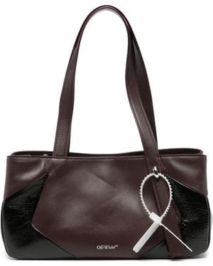 Off-White c/o Virgil Abloh Small Oyah Leather Tote Bag - Black