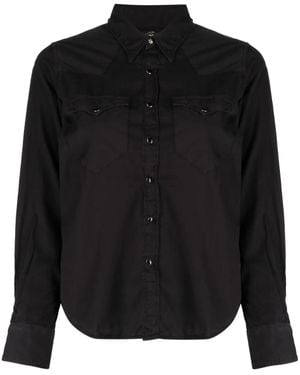 RRL Long-Sleeved Paneled Shirt - Black