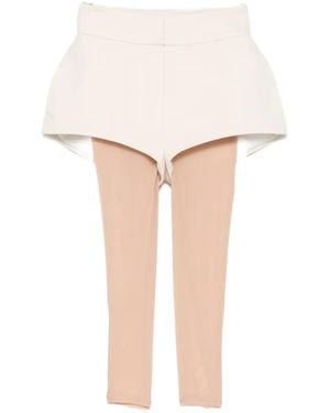 Vestiaire d'un Oiseau Libre High-Rise Structured Shorts - White