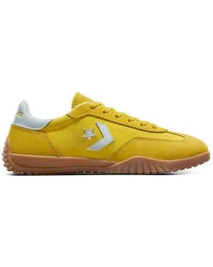Converse Run Star Logo-Detail Trainers - Yellow