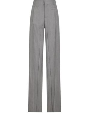 Chloé Gerade Hose - Grau