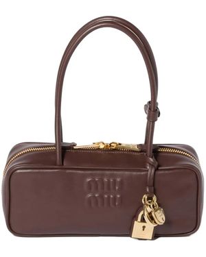 Miu Miu Small Beau Shoulder Bag - Braun