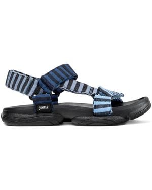 Camper Gestreifte Karst Sandalen - Blau