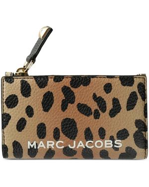 Marc Jacobs Leopard-Print Zip-Fastening Wallet - Metallic