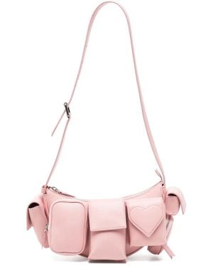 Fiorucci Super Pocket Leather Bag - Pink