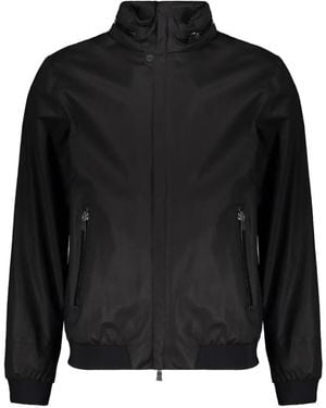 Herno Zip-Fastening Front-Pocket Jacket - Black