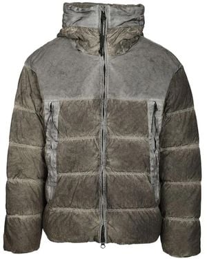 C.P. Company Eco-Chrome R Goggle Down Jacket - Grey
