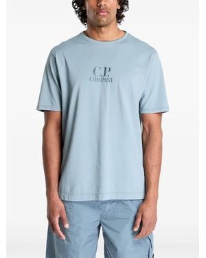 C.P. Company Tacting Piquet Embroidery T-shirt - ブルー