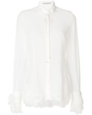 Ermanno Scervino Lace Frill Blouse - White