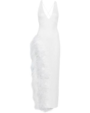 Atu Body Couture Abito Lungo Con Scollo A V - Bianco