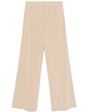 Le Tricot Perugia Elasticated-Waistband Trousers - Natural