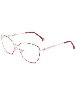 Carolina Herrera Geometric-Frame Glasses - Natural