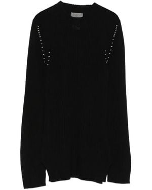 Yohji Yamamoto Ribbed Jumper - Black