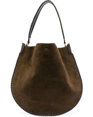 Isabel Marant Oskan Soft Hobo バッグ - ブラウン
