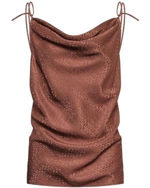 MM6 by Maison Margiela Haut À Motif Zèbre - Brown
