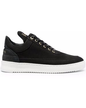 Filling Pieces Logo Low-Top Trainers - Black