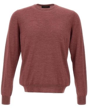 Gran Sasso Crew-Neck Top - Red