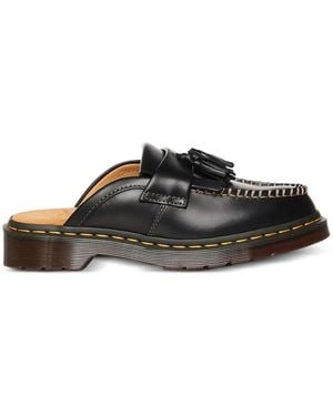 Dr. Martens Adrian Tassel-Detail Whipstitch Mules - Black