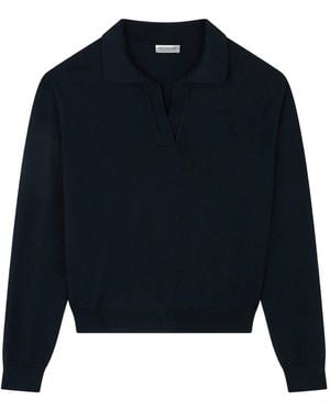 Paul & Shark Wool-Blend Polo Shirt - Blue