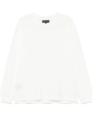 Purple Brand Textured Cotton T-Shirt - White