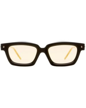 Kuboraum P25 Rectangle-Frame Sunglasses - Black