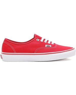 Vans Authentic Slim "red" スニーカー - レッド