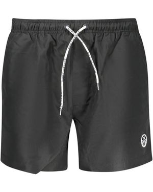North Sails Drawstring-Waist Swim Shorts - Black