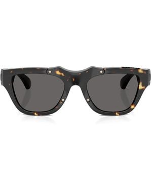Burberry Tortoiseshell Geometric Sunglasses - Gray
