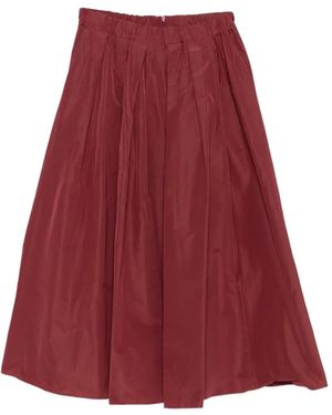 Weekend by Maxmara Pleated Skirt - Red