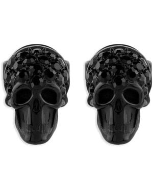 Philipp Plein Enigma Crystals Earrings - Black