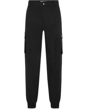 Philipp Plein Cargo Trousers - Black