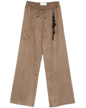 Song For The Mute Drawstring-Waist Wide-Leg Trousers - White