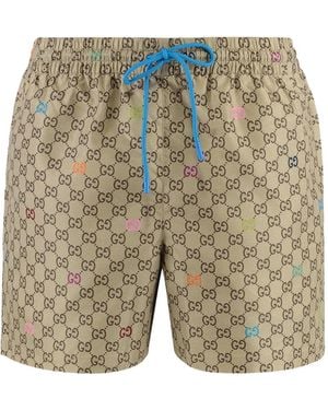 Gucci Gg Swim Shorts - Natural