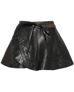 ALAINPAUL Warp Leather Shirt - Black