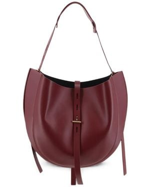 MINOBOSSI Lizzie Leather Shoulder Bag - Purple