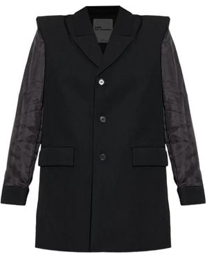 Noir Kei Ninomiya Paneled Blazer - Black