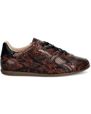 GANT Snakeskin-Effect Lace-Up Sneakers - Brown