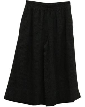 JOSEPH Jupe-Culotte À Œillets Brodés - Black