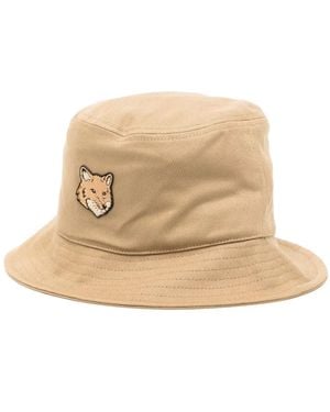 Maison Kitsuné Bold Fox Head バケットハット - ナチュラル