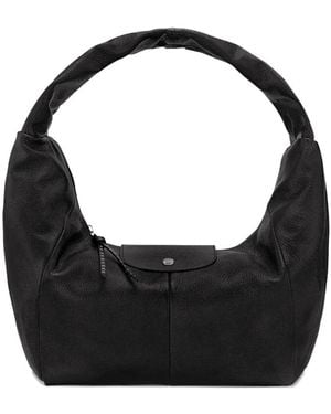 Longchamp Leather Bag For Shoulder - Black